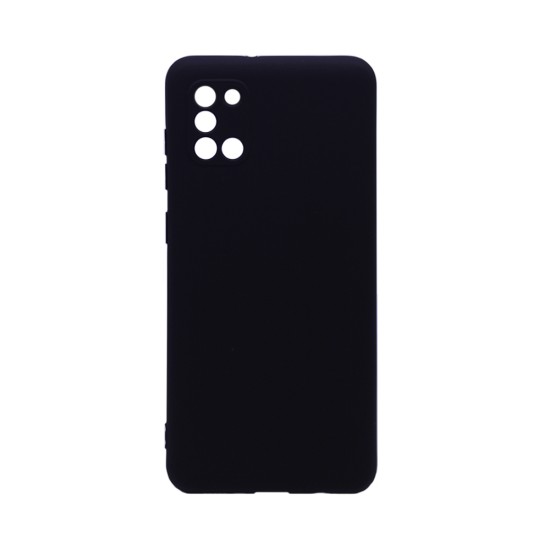 Funda de Silicona con Marco de Cámara para Samsung Galaxy A31 Negro Funda de Silicona con Marco de Cámara para Samsung Galaxy A31 Negro